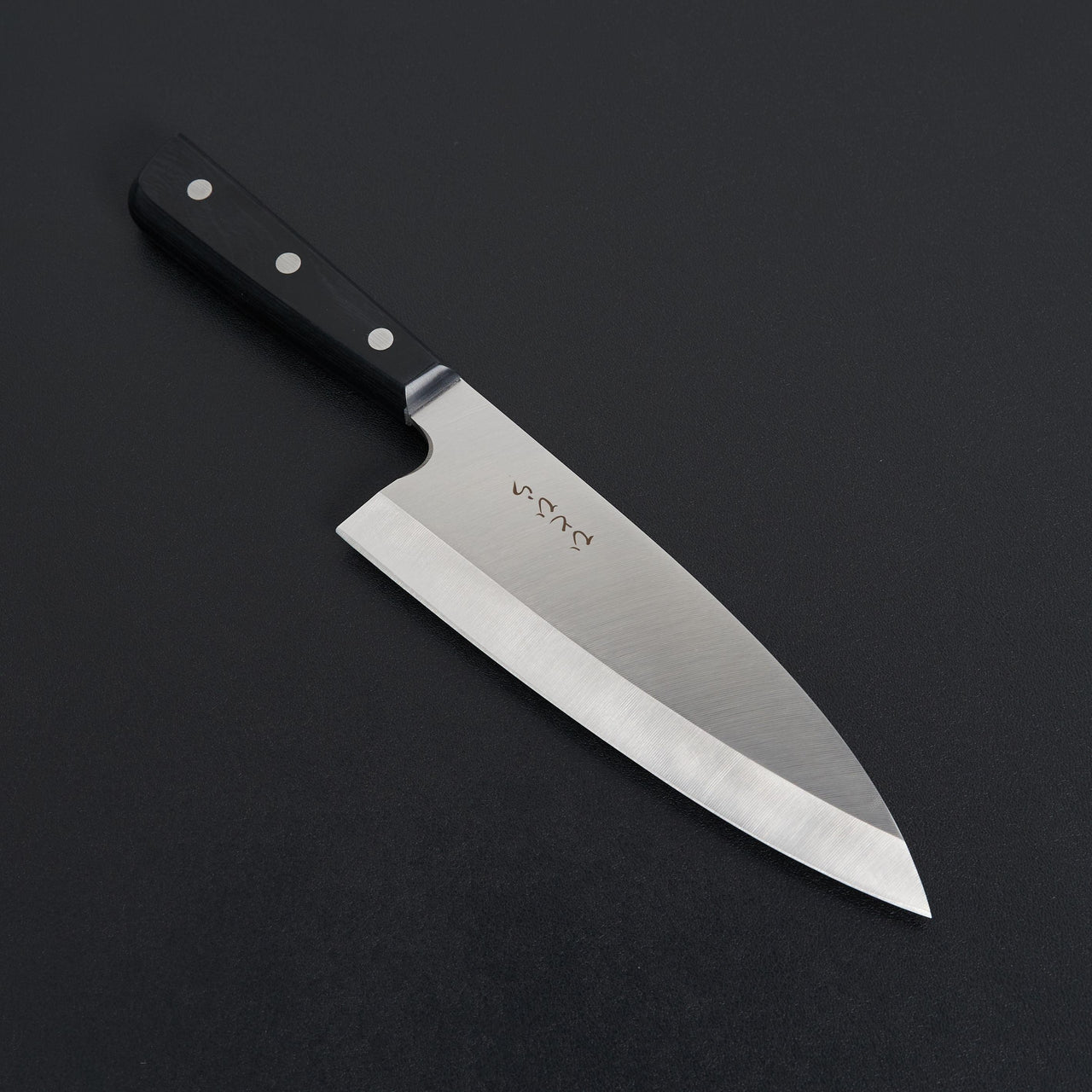 Hitohira Hiragana Deba 180mm Pakka Handle (No Bolster)-Knife-Hitohira-Carbon Knife Co