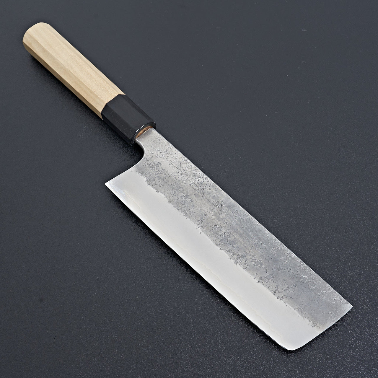 Kikumori Nashiji Blue #2 Nakiri 165mm-Knife-Sakai Kikumori-Carbon Knife Co