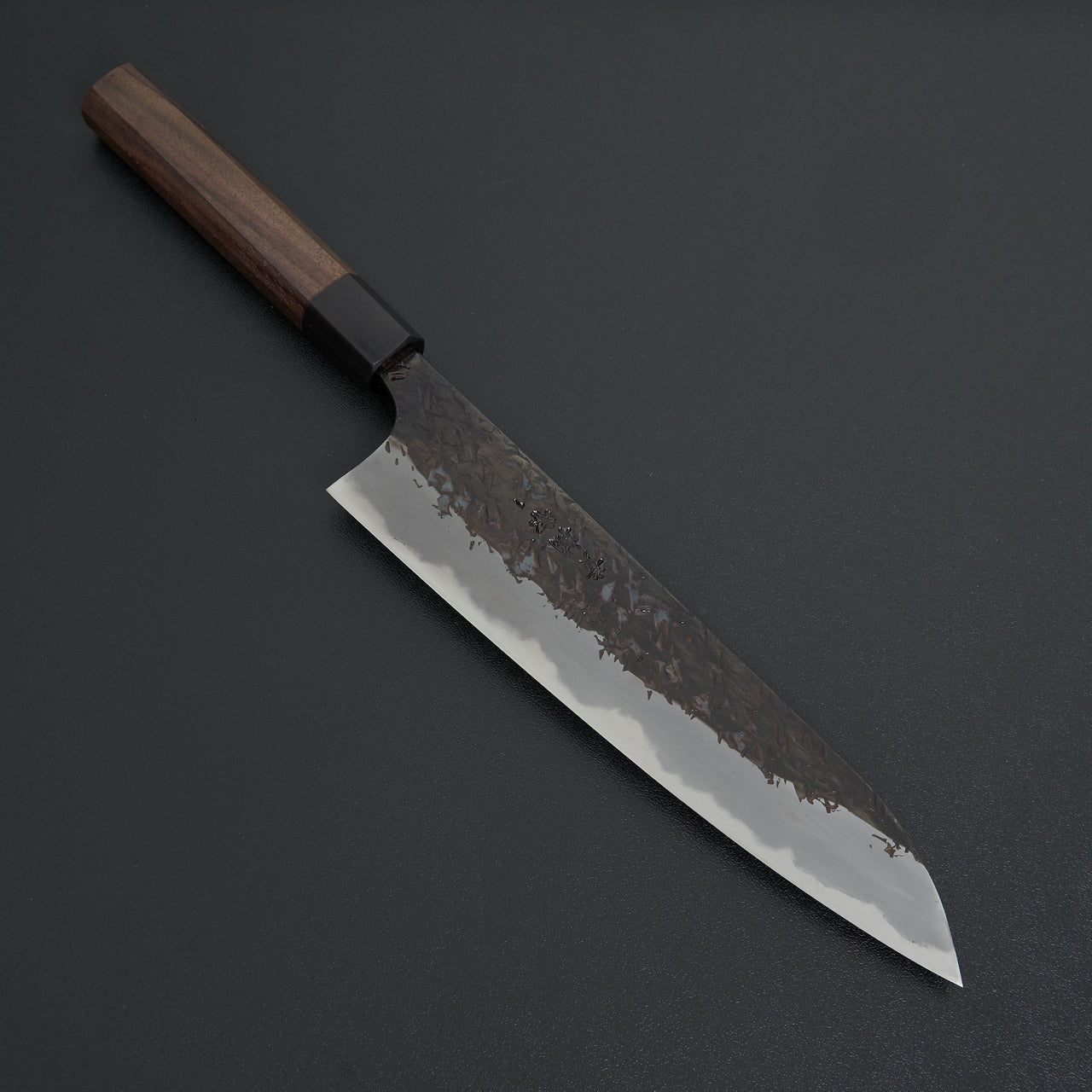 Manaka Hamono Kisuke Blue #1 Kurouchi Tsuchime Gyuto 210mm-Knife-Manaka Hamono-Carbon Knife Co