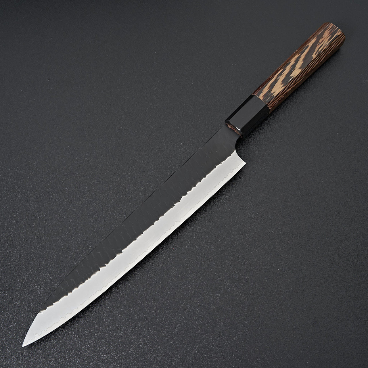 Nigara Hamono SG2 Kurouchi Tsuchime Sujihiki 240mm-Knife-Handk-Carbon Knife Co