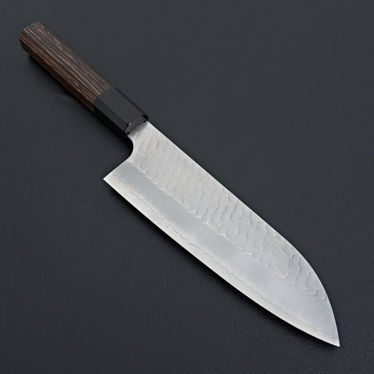 Nigara Hamono SG2 Migaki Tsuchime Santoku 180mm-Knife-Handk-Carbon Knife Co