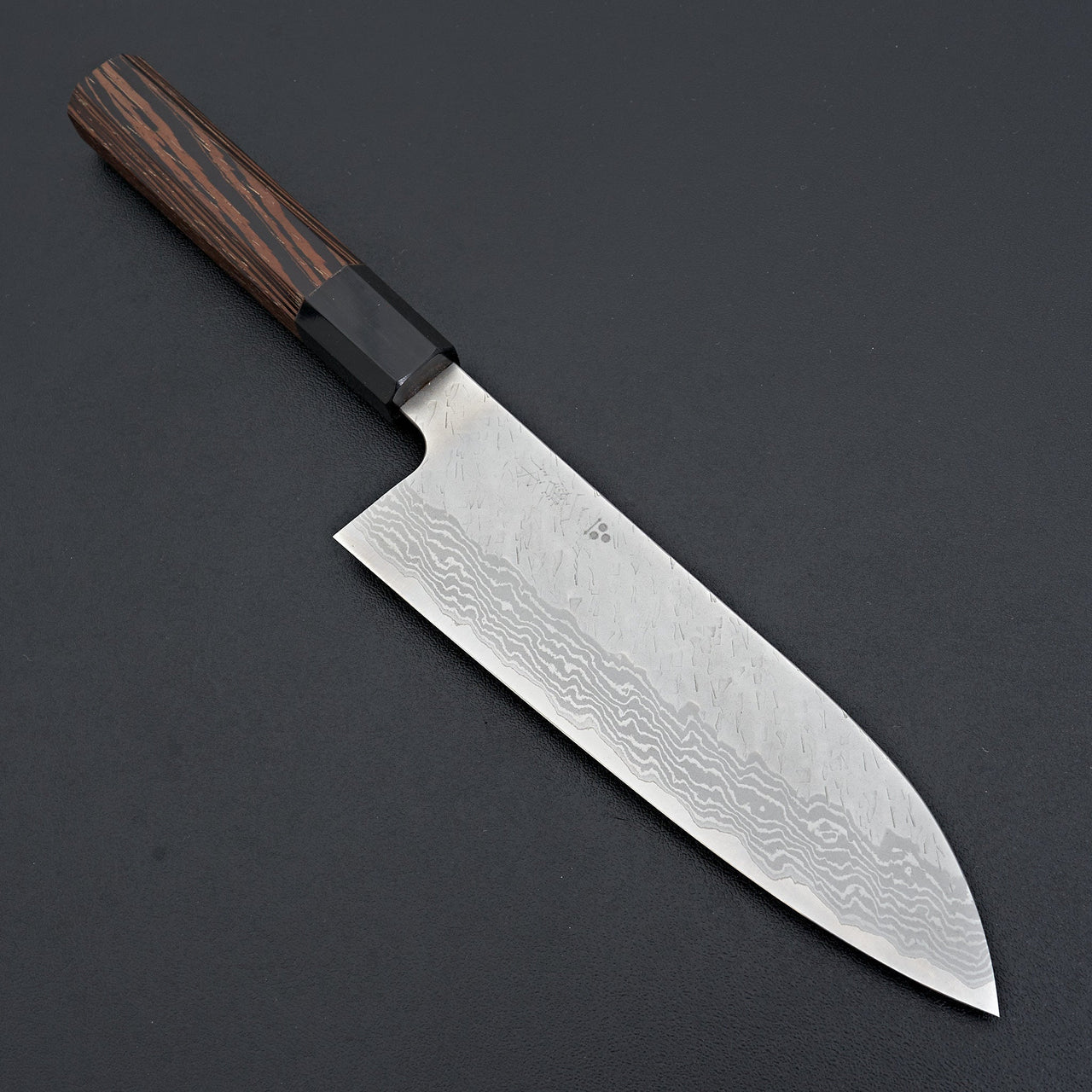 Nigara Hamono VG10 Migaki Tsuchime Damascus Santoku 180mm-Knife-Handk-Carbon Knife Co
