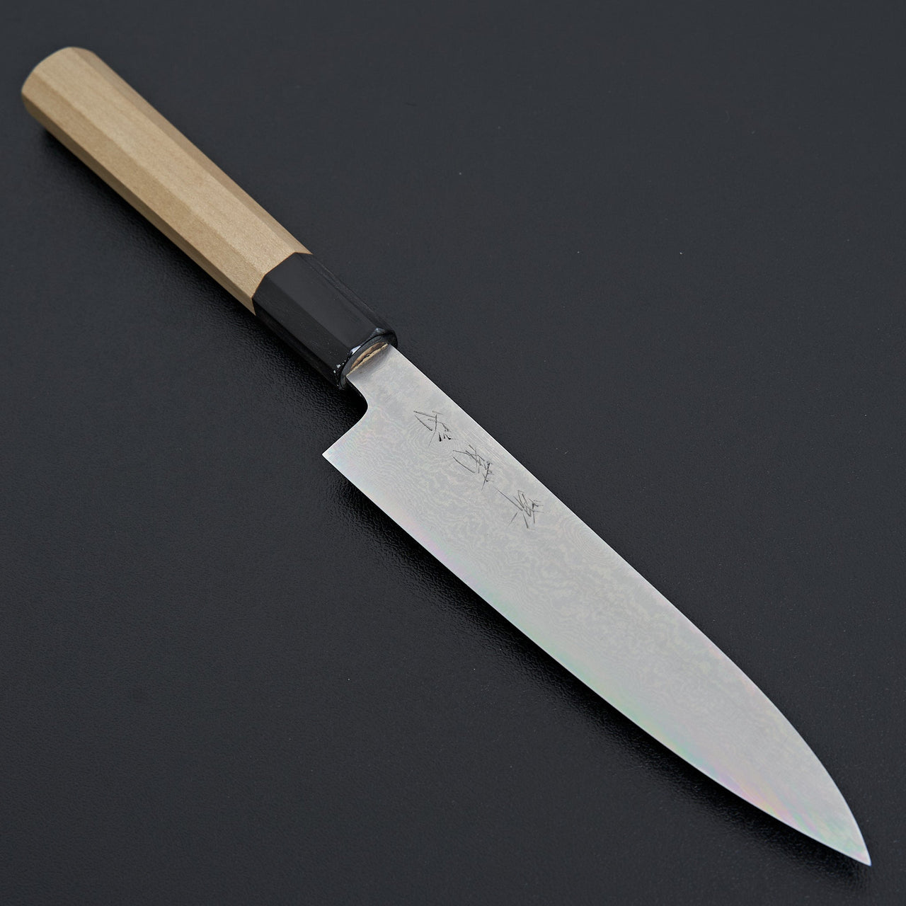 Sakai Kikumori Ginsan Damascus Petty 150mm-Knife-Sakai Kikumori-Carbon Knife Co