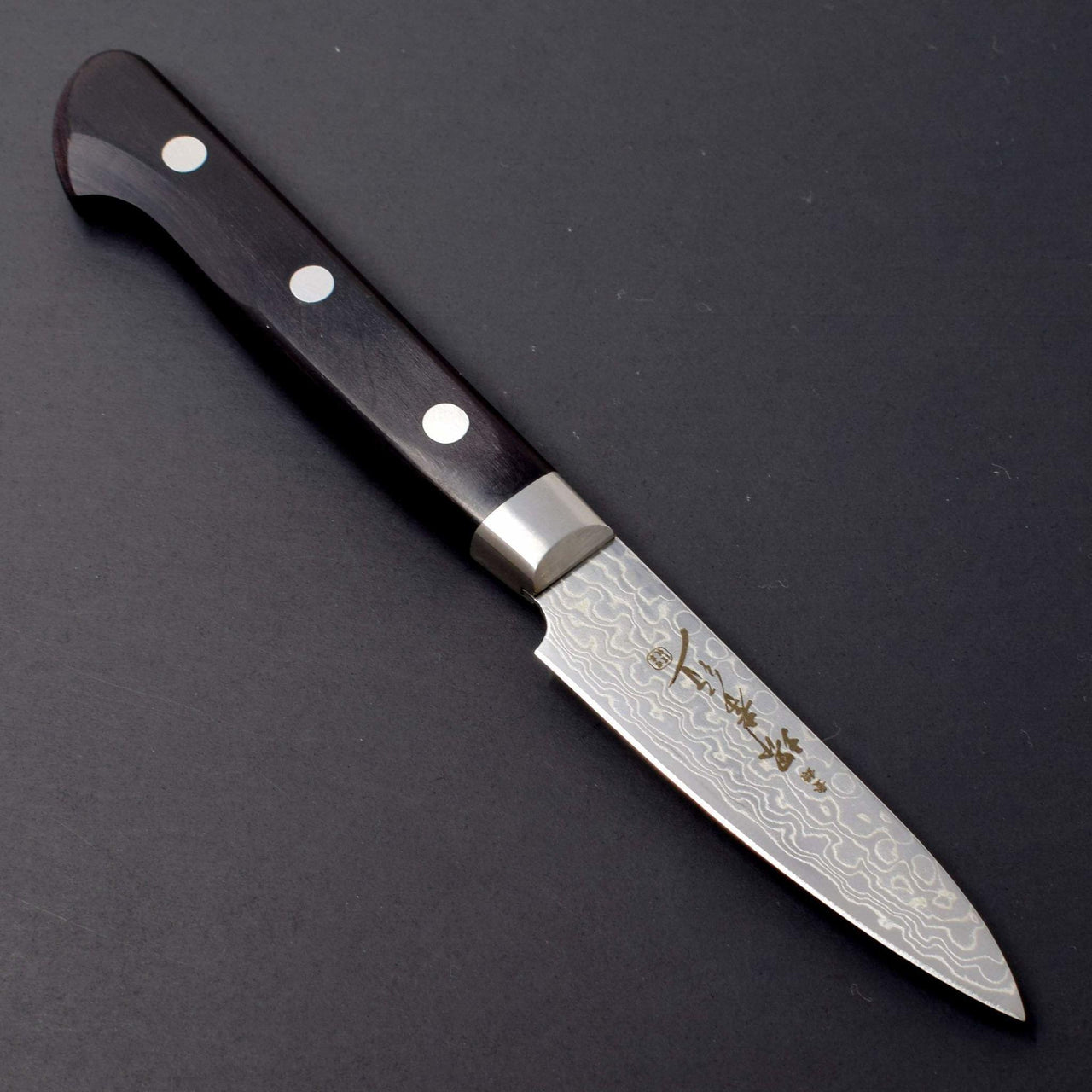 Sakai Takayuki 45 Layer Mirrored Damascus Petty 80mm-Knife-Sakai Takayuki-Carbon Knife Co