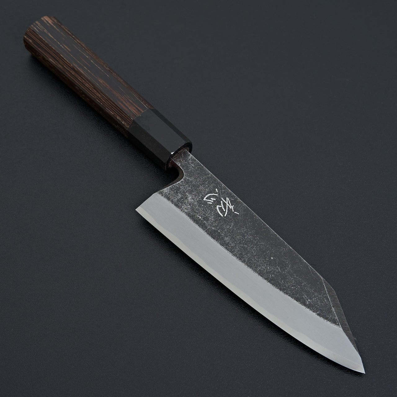 Shirasagi Kurouchi Blue 2 Tsuchime Kiritsuke Deba 150mm-Knife-Carbon Knife Co-Carbon Knife Co