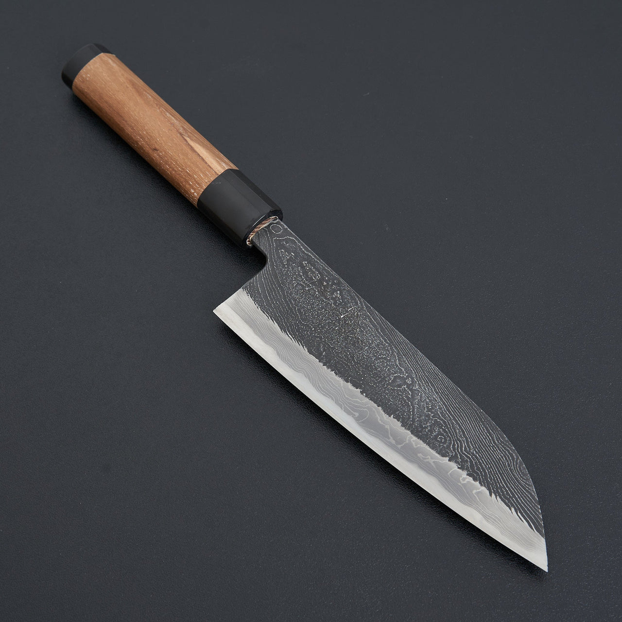 Tsukasa Hinoura Unryu Damascus Santoku 165mm-Knife-Hinoura-Carbon Knife Co